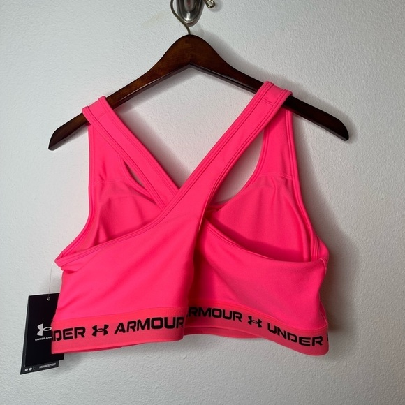 NWT Under Armour® Mid Crossback Sports Bra - Picture 7 of 10